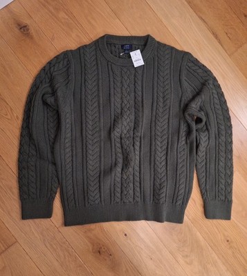 J. Crew brand new cable-knit sweater XL
