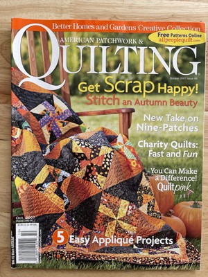 American Patchwork & Quilting Quilt Magazine Patterns Oct 2007 TOUCH OF TUSCANY