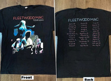 Maglietta Tour Fleetwood Mac 2004, maglietta vintage Fleetwood Mac Rock Band concerto musica