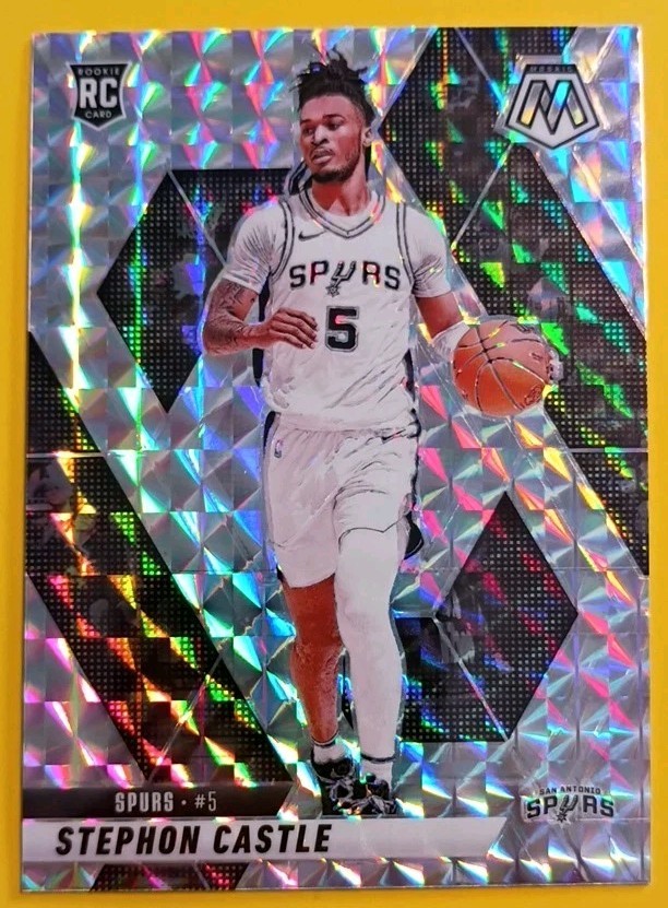 2024-25 Panini Mosaic Stephon Castle #236 RC Rookie Silver Mosaic Prizm
