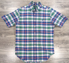 Polo Ralph Lauren Mens Shirt Button Down Blue Stripe Small Excellent Condition