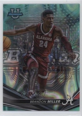 2022-23 Bowman U Best Aqua Lava Refractor 174/199 Brandon Miller #10 pe8