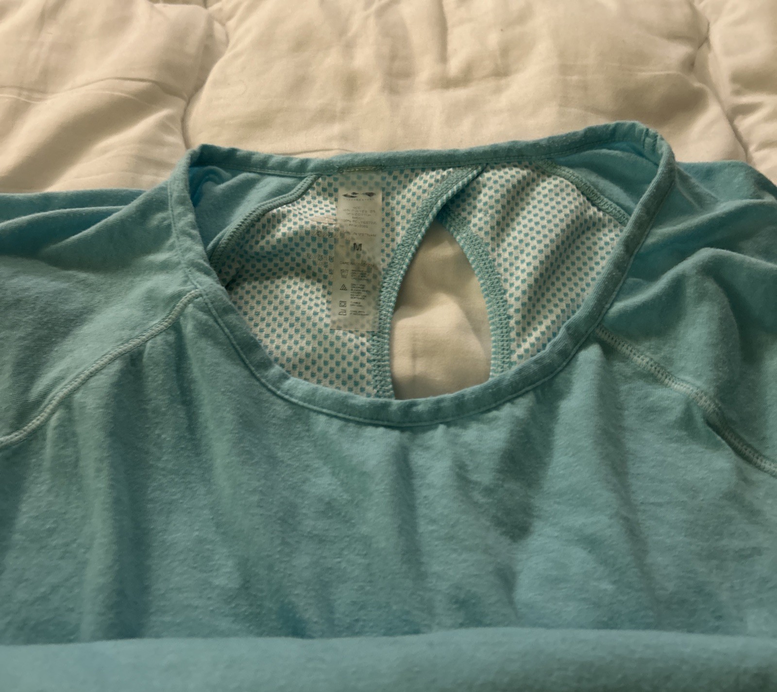 Athletic Medium Turquoise Pullover Reflective Str… - image 5