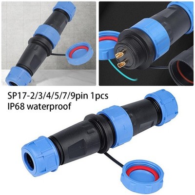 Neueste Werkzeuge Wasserdichter Stecker 2/3/4/5/7/9PIN SP17 Panel Mount