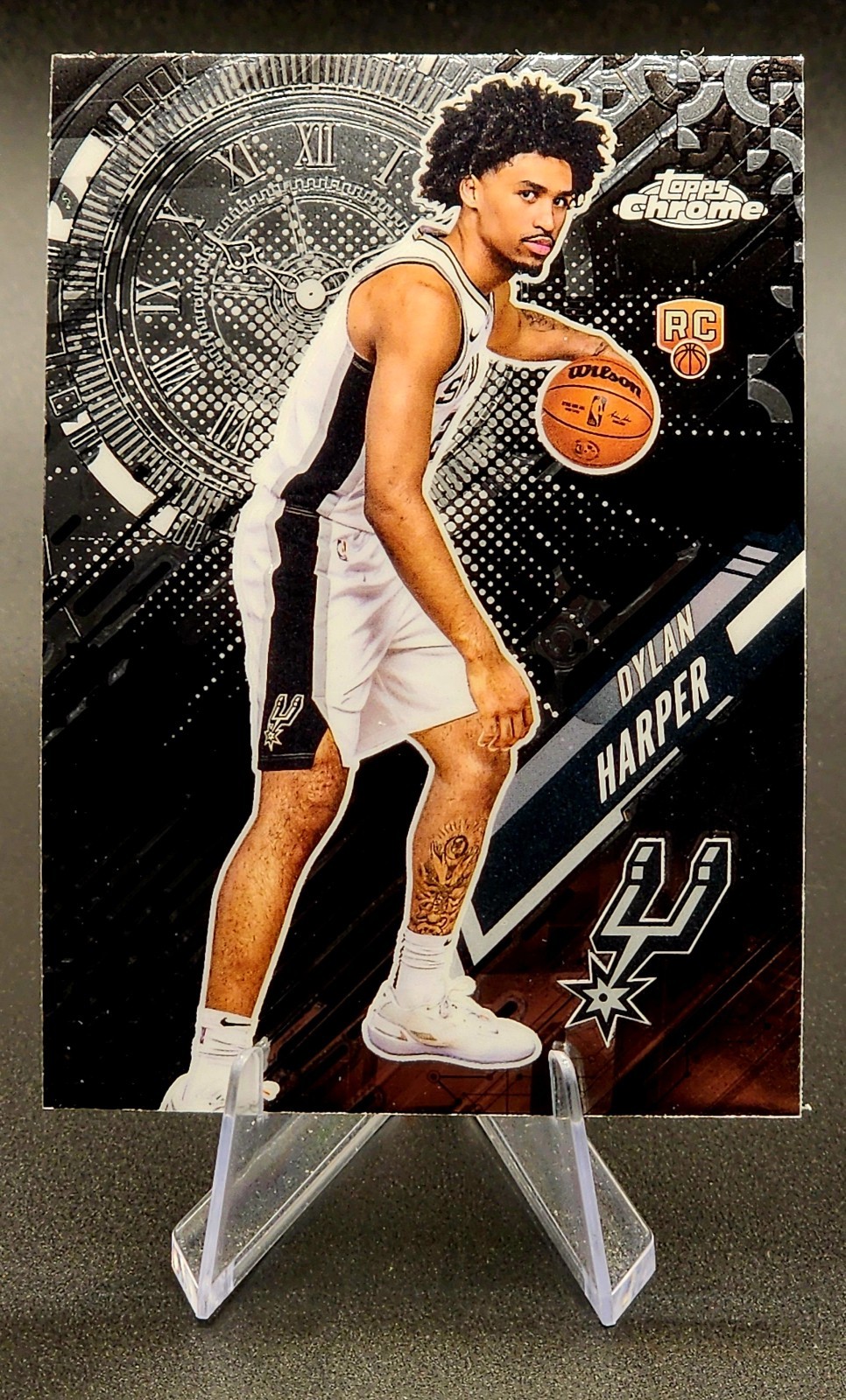 2025 Topps Chrome Dylan Harper Go Time RC #GT-17 San Antonio Spurs
