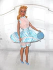 Vintage Barbie CLONE WENDY SUZETTE BABS WATERCOLOR PINK BLUE CRUISE SET SHOES ++