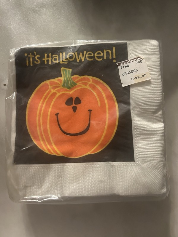 Vintage Halloween Pumpkin Napkins 