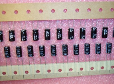 QTY (100) 2.2uf 160V 85' ALUMINUM ELECTROLYTIC CAPACITORS SME160VB2.2MF50 NCC