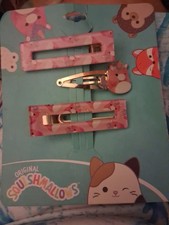 New Squishmallows 3 Original Lola Hair Clip Barrettes US FREE SHIP Kellytoy Licd