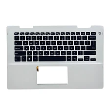 Replacement Laptop Upper Case Palmrest Backlit Keyboard Assembly Part for Del...