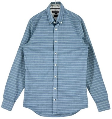 Tommy Hilfiger Herren Slim Fit Langarm Lässiges Hemd Größe S