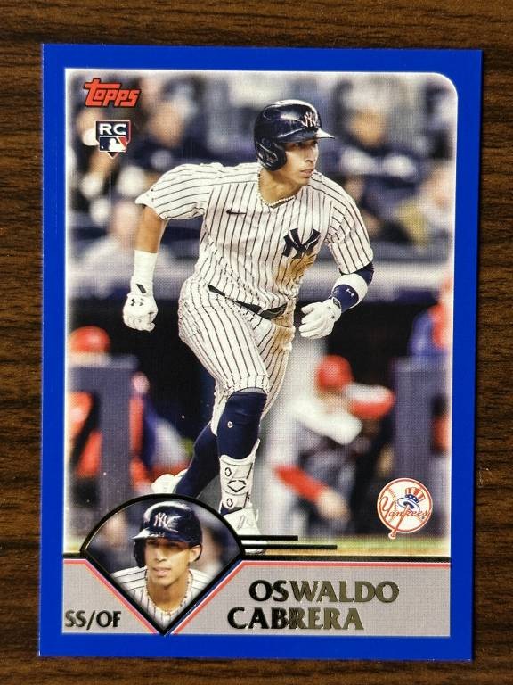 2023 Topps Archives Baseball Oswaldo Cabrera Yankees Base RC Rookie 201