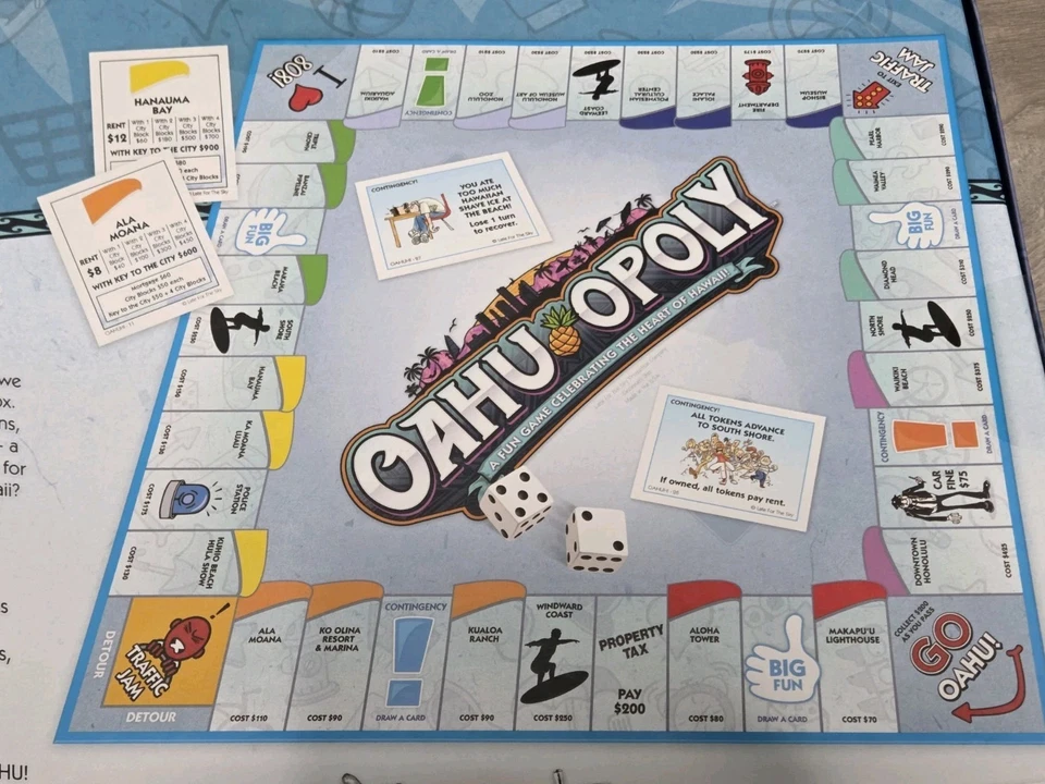 Juego de Mesa Oahu Opoly Hawaii Monopoly Edición Limitada - ¡Nuevo Precintado! Foto 3 de 4