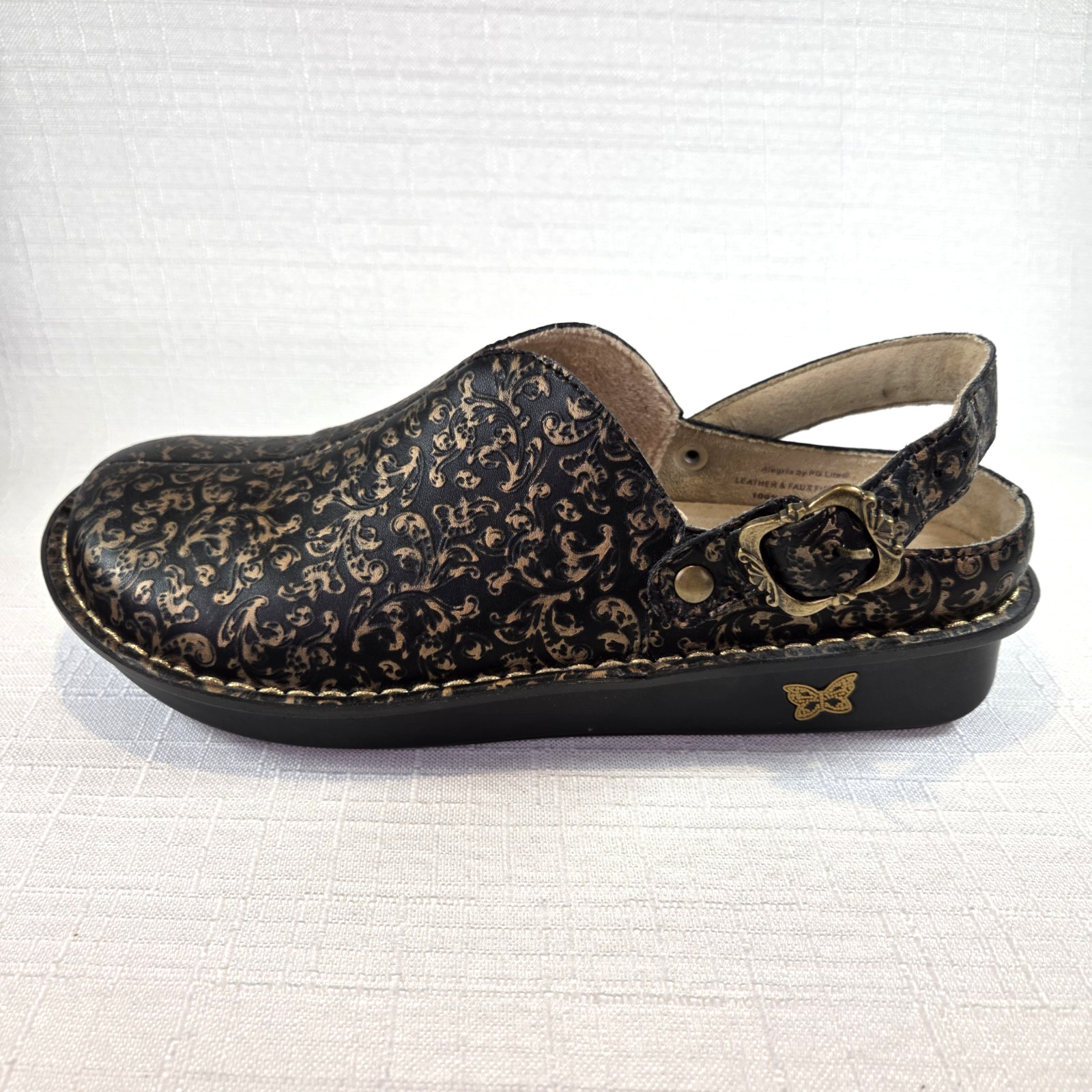 Alegria Leather Adjustable Backstrap Clogs Women'… - image 9