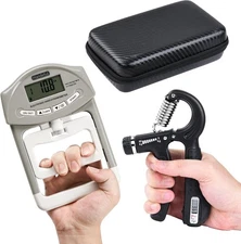 Electronic Grip Strength Tester Set With Adjustable Hand Gripper, Hand Dynamomet