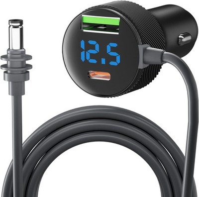 3m Auto Ladegerät für Starlink Mini V4   12V/24V USB-C PD 30W + QC 3.0