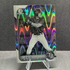 2022 Bowman Draft #BDC-158 Dru Baker Chrome Black & White RayWave Refractor