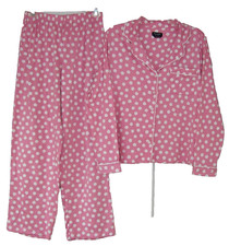 Kate Spade Women S 4 6 Flower Print Two Piece Pajama Set Pink Long Sleeve Pants