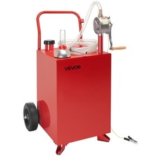 Vevor 20 Gallon Fuel Caddy Gasoline Diesel Fuel Tank With Manual Pump Red