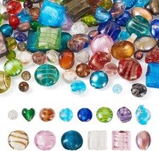 Spacer Beads for Jewelry Making, Loose, Murano, Large, Twist, Oval, Heart,