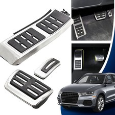 3x PEDALSET PEDALE PEDALKAPPEN FUßSTÜTZE FÜR AUDI A4 B8 8K A5 A6 4G A7 A8 Q3 Q5