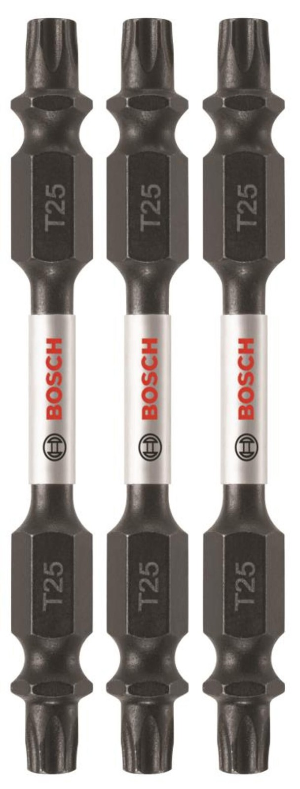 Двухсторонние биты Bosch Impact Tough 25 дюйма Torx 25 3 шт 2390₽