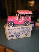 Tonka #350 Jeep Surrey in Box  Pressed Steel circa 1962