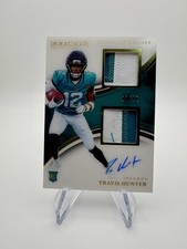 TRAVIS HUNTER 2025 IMMACULATE RPA ROOKIE PATCH RC AUTO /99 #102 JAGUARS ISPR-THR