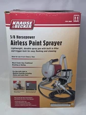 Airless Paint Sprayer KRAUSE & BECKER 60600 3000 PSI 25ft Hose Piston Pump