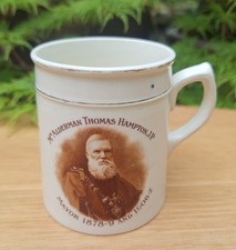 Mayor Hampton 1907 Jubilee Of Incorporation Pottery Mug - County Of Hanley