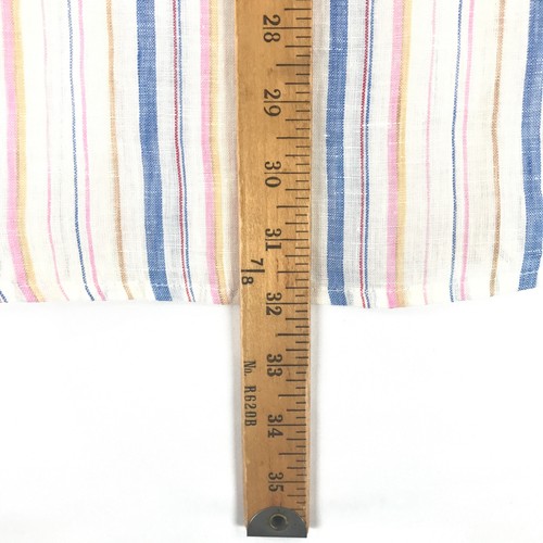 Gap Linen Tunic Women's XL Blue Pink White Striped Long Sleeve Pullover NWT - Picture 7 of 9