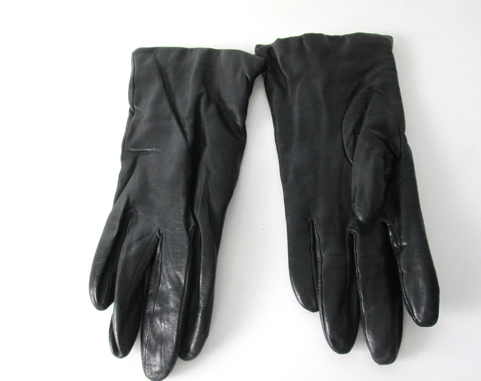 Gloves Fownes Women's Black Leather with Cashmere Lining Size: 6.5 - Image 2 of 4