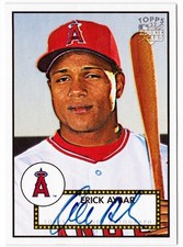 2006 Topps '52 Signatures Erick Aybar ON CARD AUTOGRAPH #52S-EA RC