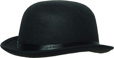 Underwraps Bowler Hat Black Adult Men Costume Accessory