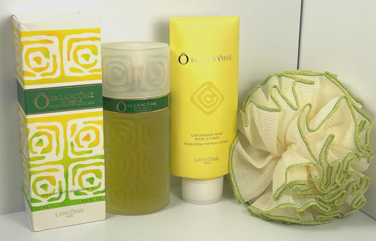 O DE LANCOME Eau De Toilette oz Lotion, Bath Shower Gel
