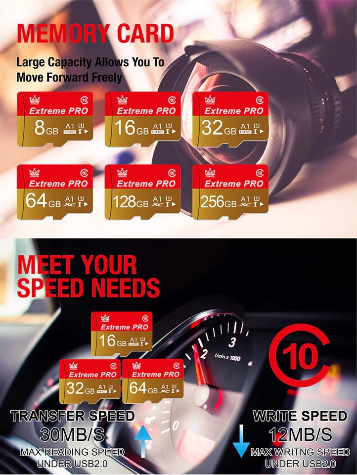 Memory card for Cell phone,camera,computer,drone,Gps,Tv,Tablet, Micro Sd card  - Image 2 of 4