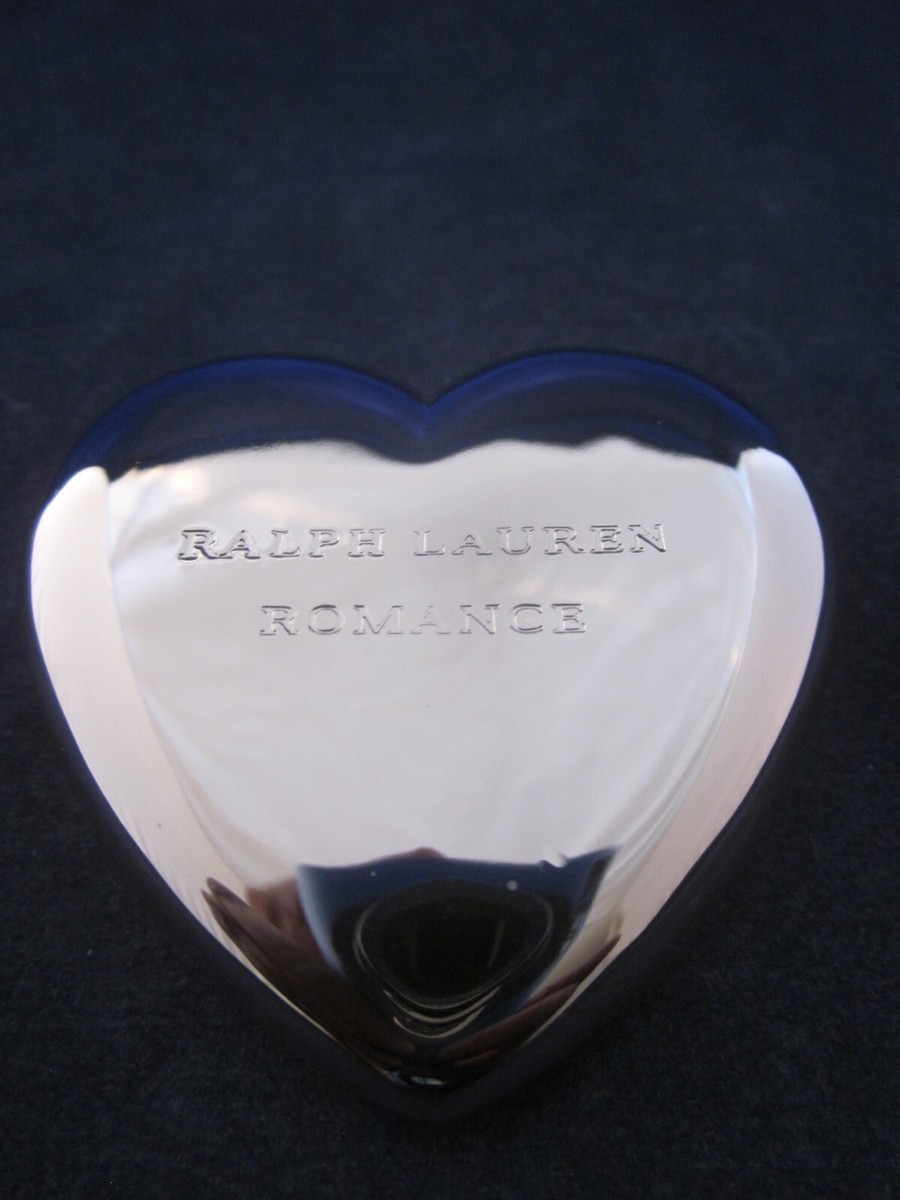 Ralph Lauren シルバー製円形ボックス Ralph Lauren Paperweight Silver Heart ROMANCE Signed EXCELLENT | eBay