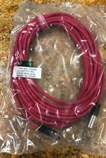 25 Ft Mini XLR Female to Mini XLR male for Microphone Cable, (AUDYSSEY) RED 
