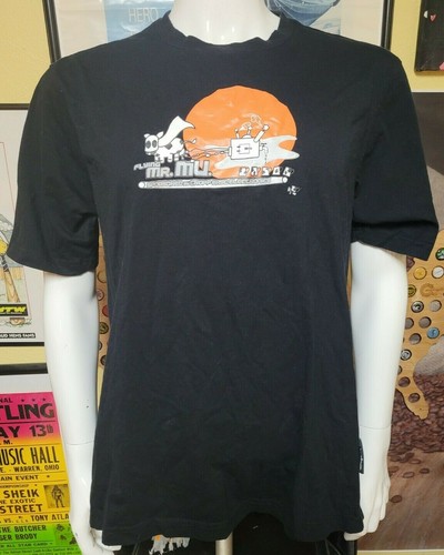 Flying Mr. MU Cropp East Electronics T Shirt Large Cropp Skateboarding Nice