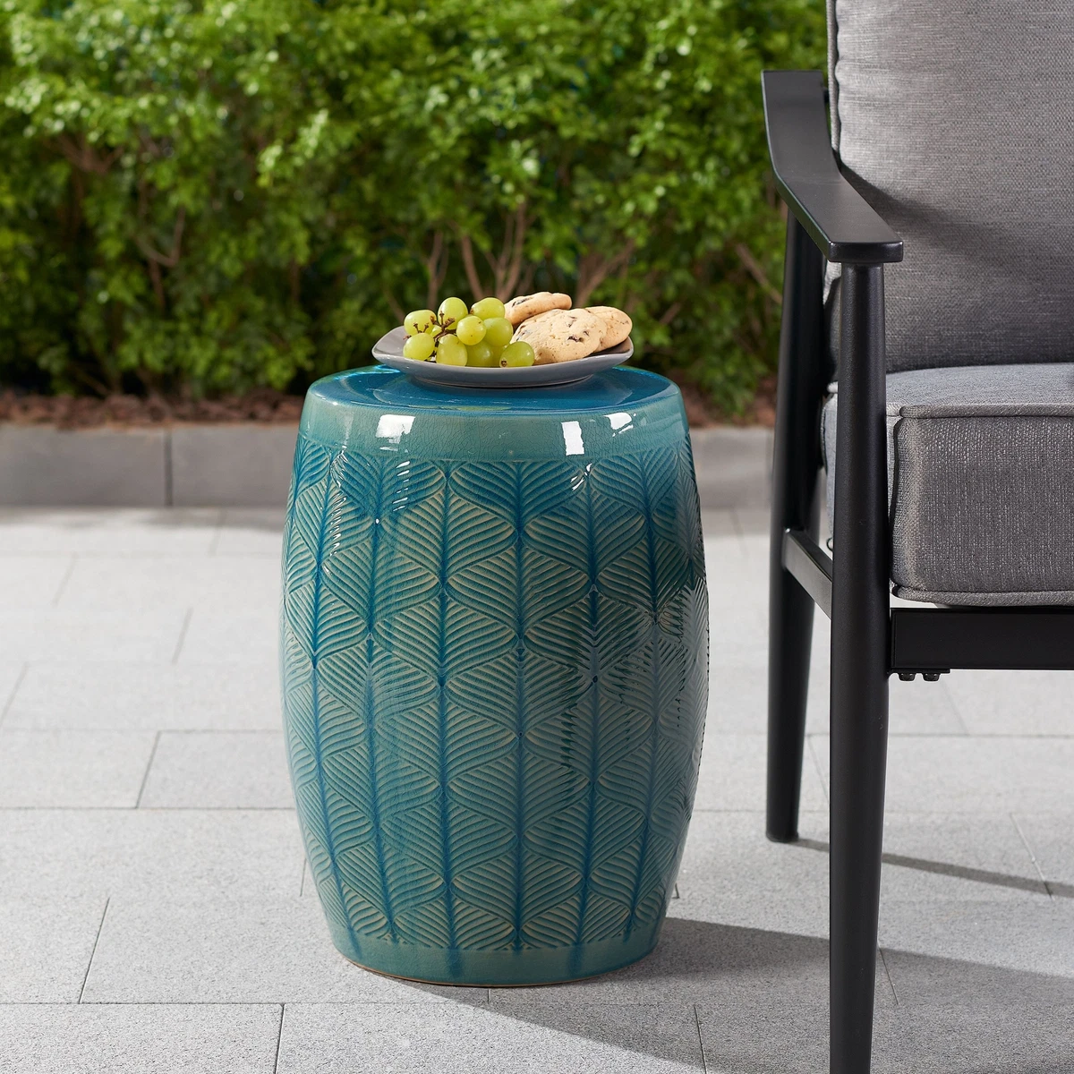 Better homes & gardens 17 inch marina ceramic garden stool deals
