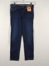 Lot of 2 Boys Denim Jeans Sz 8 SKINNY Adjustable Waist- Roebuck Co NWT