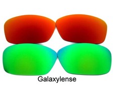 Galaxy Replacement Lenses For Oakley Si Ballistic Det Cord Green Red Polarized