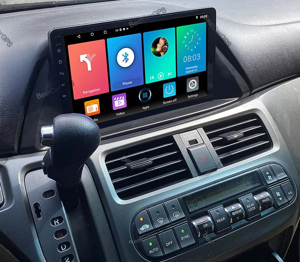 For Honda Odyssey 2005-2010 Android 14 Car Stereo Radio GPS Navi BT CarPlay 64GB - Image 3 of 4