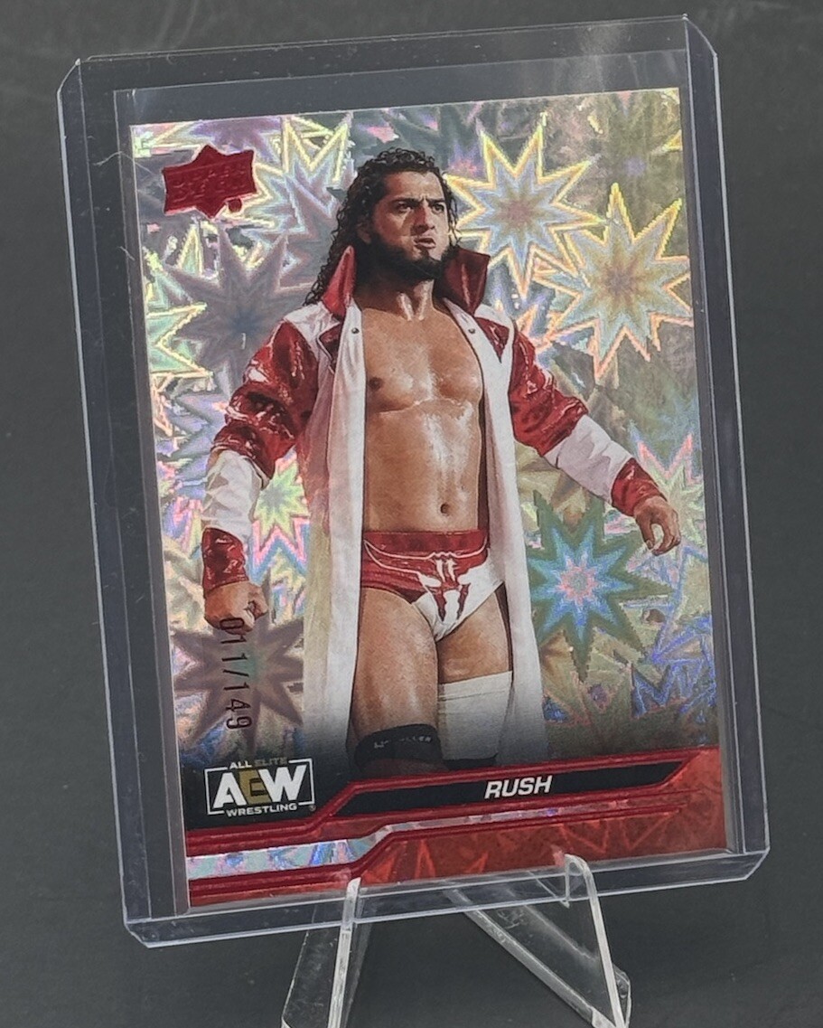 2024 Upper Deck AEW Rush Dynamite Parallel 11/149 Red Holo Foil All Elite SP #44