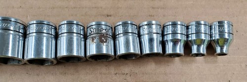 Snap-On FS Series 1/4" - 7/8" 12 Piece 3/8" Drive 6 Point Chrome Socket Set USA - Picture 8 of 10