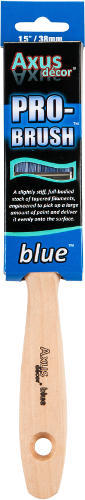 1,5” Axus Decor Blauer Pro Finish Synthetischer Pinsel-image