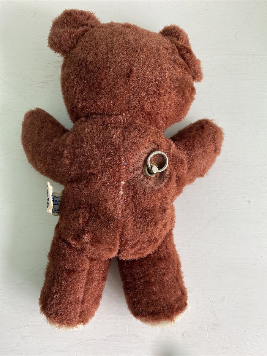 Vintage Knickerbocker 11” Teddy Bear Musical Works Plush Animals