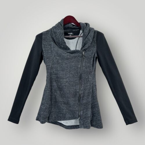 KENSIE Performance Jacket Asymmetrical Full Zip Gray Black Sleeves Size XS  83/2 - Picture 1 of 6