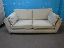 NEXT QUALITY USED UK MADE 3 SEATER WIDE BEIGE SOFA - SALE PRICE REDUCED TO CLEAR