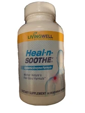 LivingWell Nutraceuticals Heal-N-Soothe For Pain Relief & Inflammation (90 Caps)